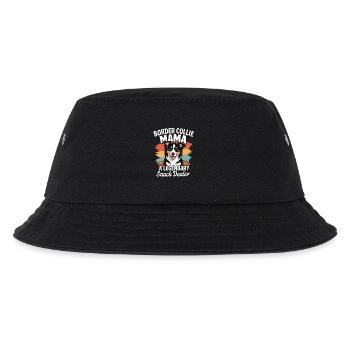 Border Collie Mama – Legendäre Snack Dealerin - Kinder Bucket Hat - Schwarz - Vorne