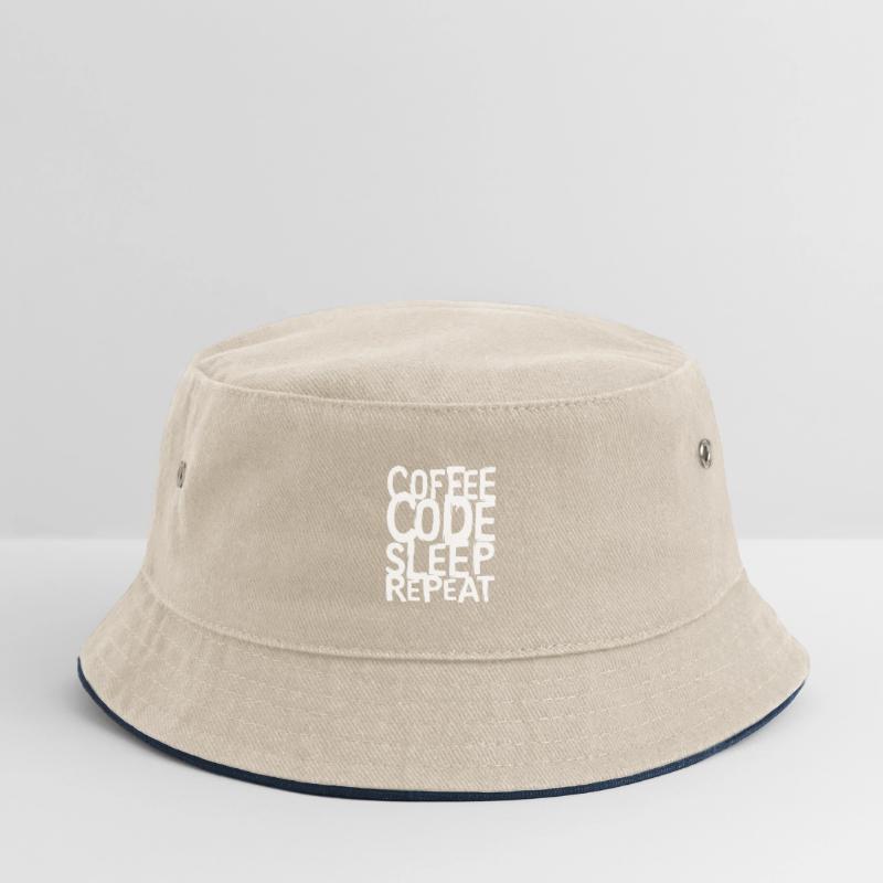 coffee code Programmer - Computer Science Work Logo Kids’ Bucket Hat