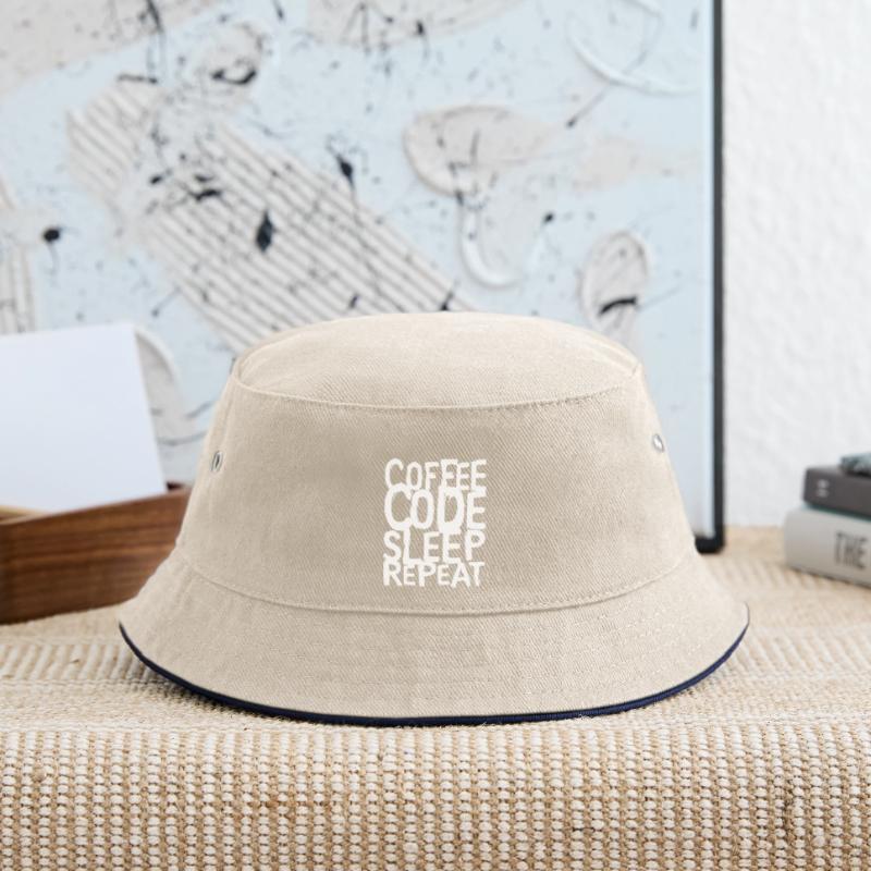 coffee code Programmer - Computer Science Work Logo Kids’ Bucket Hat