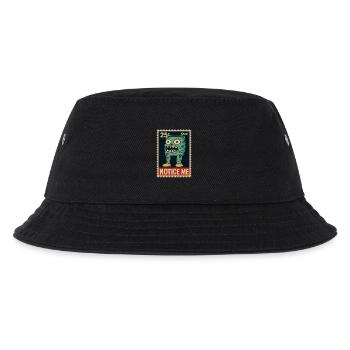 Zombie Hosen-Monster mit großen Augen und Zähnen - Kinder Bucket Hat - Schwarz - Vorne