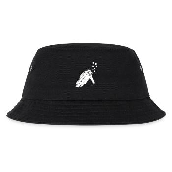 Taucher Silhouette - Kinder Bucket Hat - Schwarz - Vorne