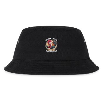 Alles gut... echt jetzt! - Hahn - Kinder Bucket Hat - Schwarz - Vorne