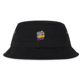 80er Party Crew - 80er Jahre - bunt + verrückt - Kinder Bucket Hat - Schwarz - Vorne