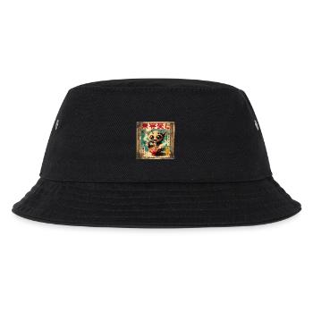 Alien Ramen Grunge Poster Style - Kids’ Bucket Hat - black - Front