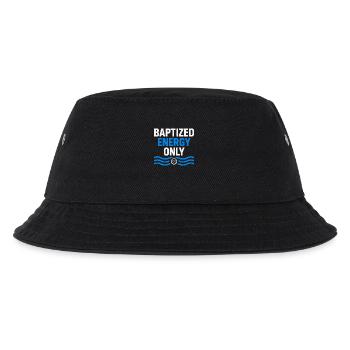 Getauft Energie Nur Inspirierend - Kinder Bucket Hat - Schwarz - Vorne