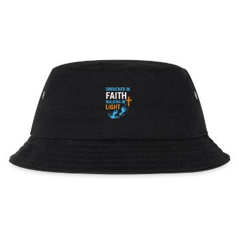 Getauft Im Glauben Wandeln Im Licht - Kinder Bucket Hat - Schwarz - Vorne