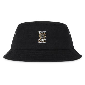 Schotter in Meiner Seele, Dreck in Meinen Adern - Kinder Bucket Hat - Schwarz - Vorne