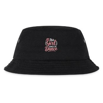 Dancing Saying Girl Dance Funny Dancing Gift - Kids’ Bucket Hat - black - Front