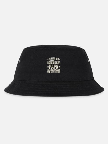Bodenleger Papa - Kinder Bucket Hat - Schwarz