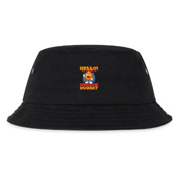 Chicken Nugget - Kinder Bucket Hat - Schwarz - Vorne