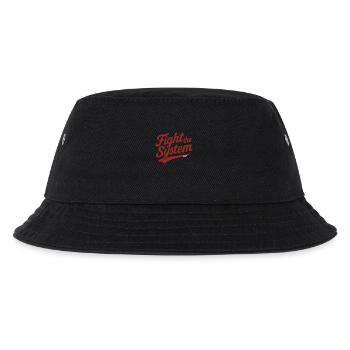 Fight the System Retro Protest Saying - Kids’ Bucket Hat - black - Front