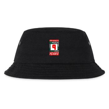 Kinder 9 Jahre Geburtstag Monate Stunden - Kinder Bucket Hat - Schwarz - Vorne