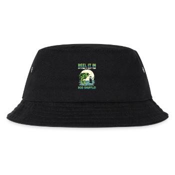 Fisch In Meiner DNA Fischerei Angeln - Kinder Bucket Hat - Schwarz - Vorne