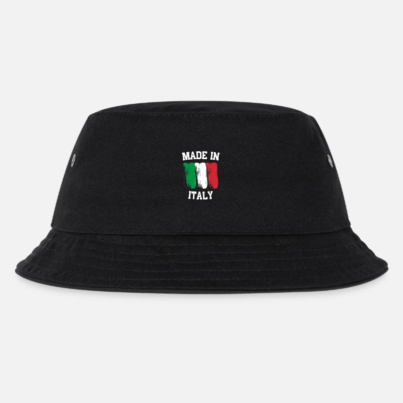 Made in Italy - Kinder Bucket Hat - Schwarz