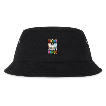 Bingo Geschenk für Bingospieler Lotterie - Kinder Bucket Hat - Schwarz - Vorne