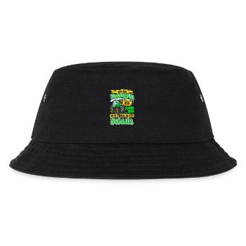 Einschulung Schulkind Traktor - Kinder Bucket Hat - Schwarz - Vorne