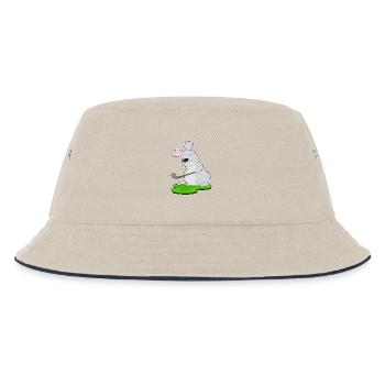 Rabbit Golf Golf Clubs - Kids’ Bucket Hat - ecru/navy - Front
