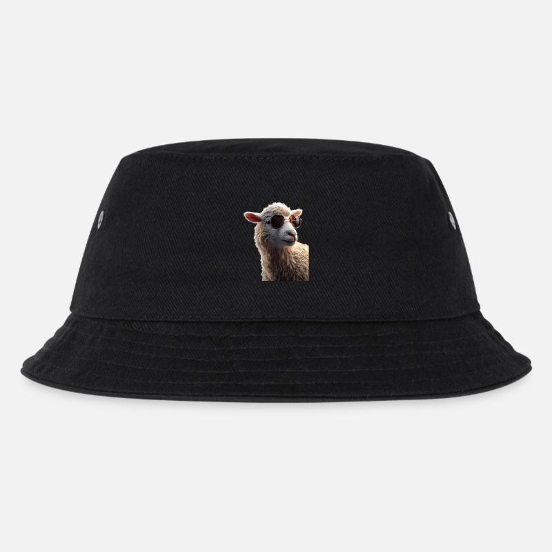 Schaf Lamm Schäfchen Hausschaf Schäfer Süße Schafe - Kinder Bucket Hat - Schwarz