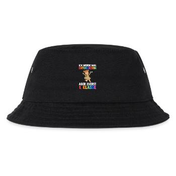 Entdeckerin Erste Klasse Einschulung Schulkind - Kinder Bucket Hat - Schwarz - Vorne