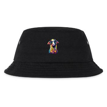 Sheep Lamb Sheep Domestic Sheep Shepherd Sweet Sheep - Kids’ Bucket Hat - black - Front
