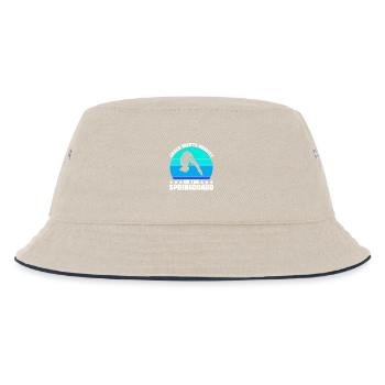 Diving diving board - Kids’ Bucket Hat - ecru/navy - Front