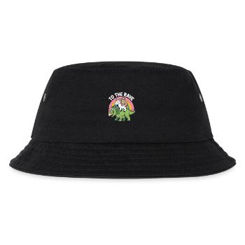 To The Rave EDM Unicorn Sloth Dinosaur - Kids’ Bucket Hat - black - Front