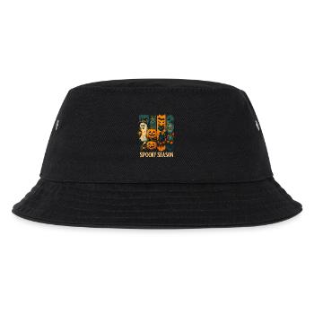 Gruselige Jahreszeit Halloween-Vibes - Kinder Bucket Hat - Schwarz - Vorne
