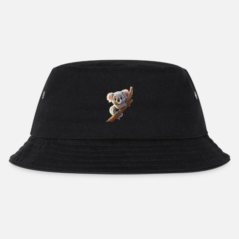 Koala Bär Australien Koalabär Süße Koala Bären - Kinder Bucket Hat - Schwarz