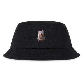 Wombat Australien Beuteltier Süßer Wombat - Kinder Bucket Hat - Schwarz - Vorne