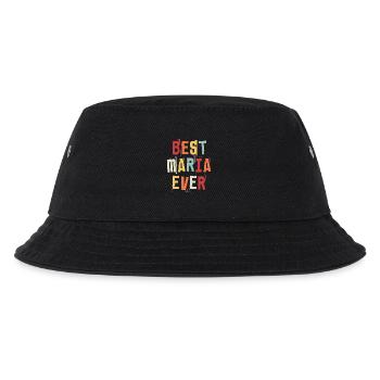Best Maria Ever Retro First Name Text Saying - Kids’ Bucket Hat - black - Front
