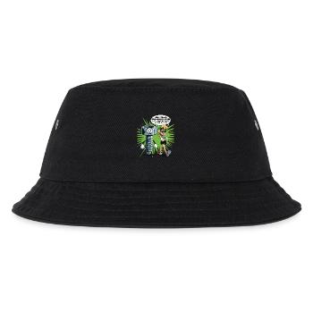 Wenn jemand eine Schraube locker hat Mutter Spruch - Kinder Bucket Hat - Schwarz - Vorne