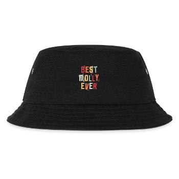 Beste Molly Ever Retro Vorname Text Spruch - Kinder Bucket Hat - Schwarz - Vorne