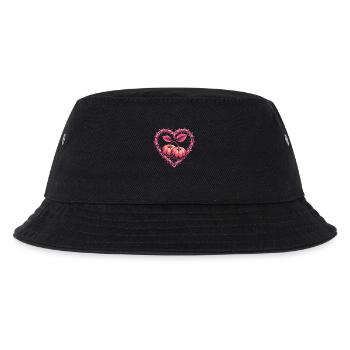 Herz aus Draht mit Kürbissen - Kinder Bucket Hat - Schwarz - Vorne