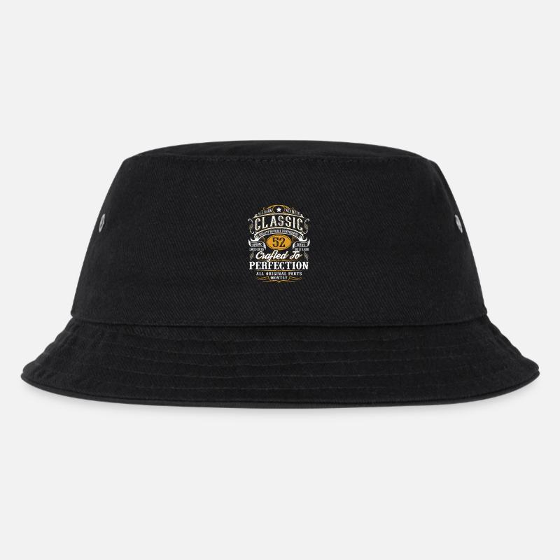 52. Geburtstag - Kinder Bucket Hat - Schwarz