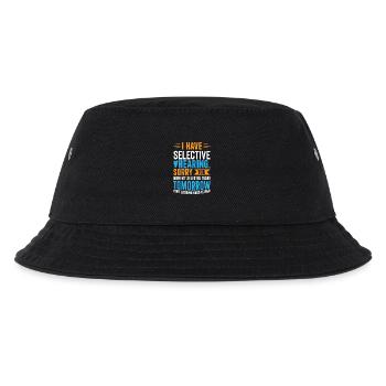 Ich habe selektives Hören – lustiges sarkastisches Geschenk - Kinder Bucket Hat - Schwarz - Vorne