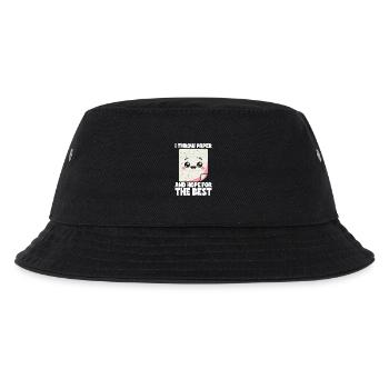 Papier Werfen Schere Stein Papier Geschenk - Kinder Bucket Hat - Schwarz - Vorne