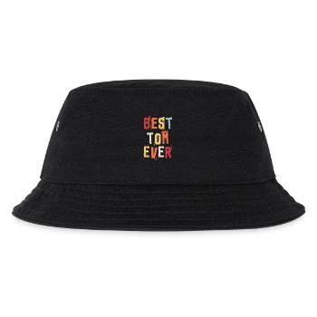 Best Tom Ever Retro First Name Text Saying - Kids’ Bucket Hat - black - Front