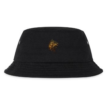 Karpfen Motiv – Big Carp für Angler - Kinder Bucket Hat - Schwarz - Vorne
