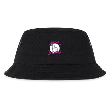 Pferde Gangarten Gangschaltung Reiten Reiterin - Kinder Bucket Hat - Schwarz - Vorne
