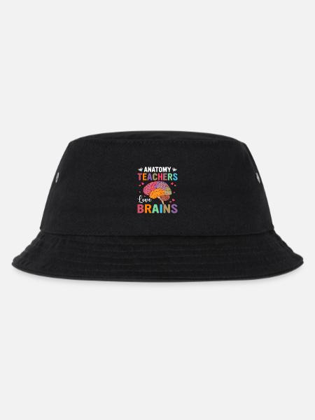 Anatomy teacher loves brains – colorful design - Kids’ Bucket Hat - black