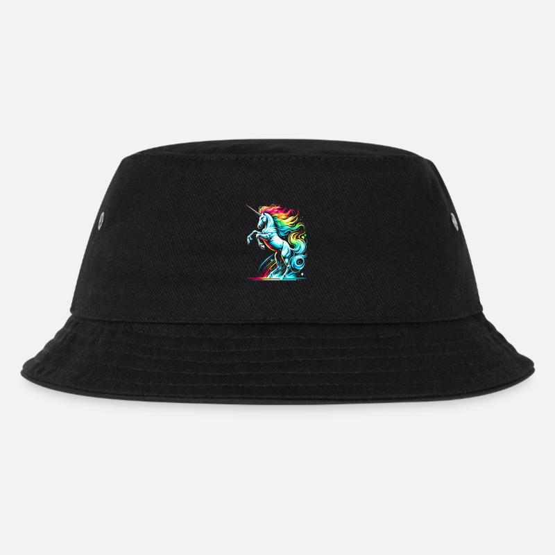 Vibrant néon licorne tolérance illustration - Bob Enfant - noir