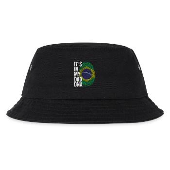 Drapeau Brésil Empreinte Papa Brésilien - Bob Enfant - noir - Devant