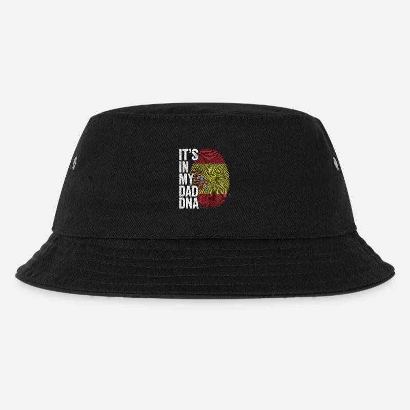 Drapeau Espagne Empreinte Papa Espagnol - Bob Enfant - noir