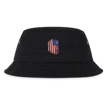 Drapeau des États-Unis, grunge vintage - Bob Enfant - noir - Devant