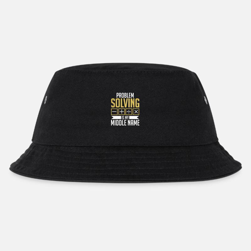 Mathe Mathelehrer Problem Solving My Middle Name - Kinder Bucket Hat - Schwarz