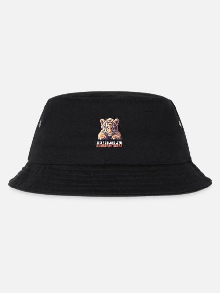 Sumatra-Tiger - Kinder Bucket Hat - Schwarz