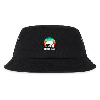 Werdende Mutter MAMA BÄR Bald Mama Lustig - Kinder Bucket Hat - Schwarz - Vorne
