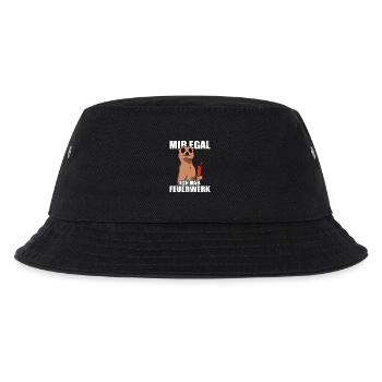 Mir egal ich hab Feuerwerk Pyrotechniker Böllern - Kinder Bucket Hat - Schwarz - Vorne