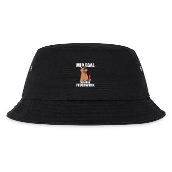 Mir egal ich hab Feuerwerk Pyrotechniker Böllern - Kinder Bucket Hat - Schwarz - Vorne