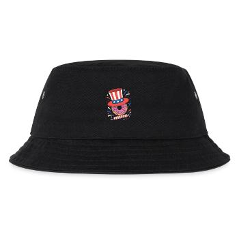  Donut Sprinkle Patriotic Independence Day 4th of - Kinder Bucket Hat - Schwarz - Vorne